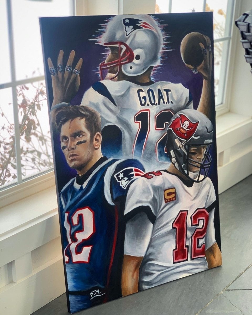 "G.O.A.T" - Original Painting - Tommy Manning Art