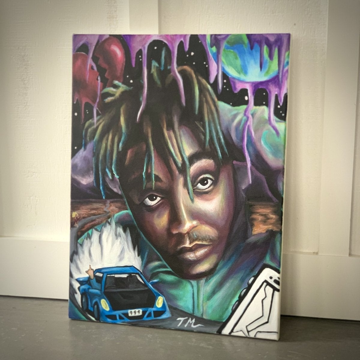 "WRLD" - Original Painting - Tommy Manning Art