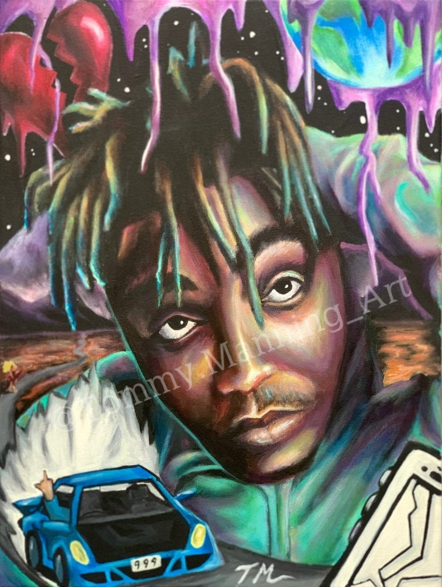 "WRLD" - Original Painting - Tommy Manning Art