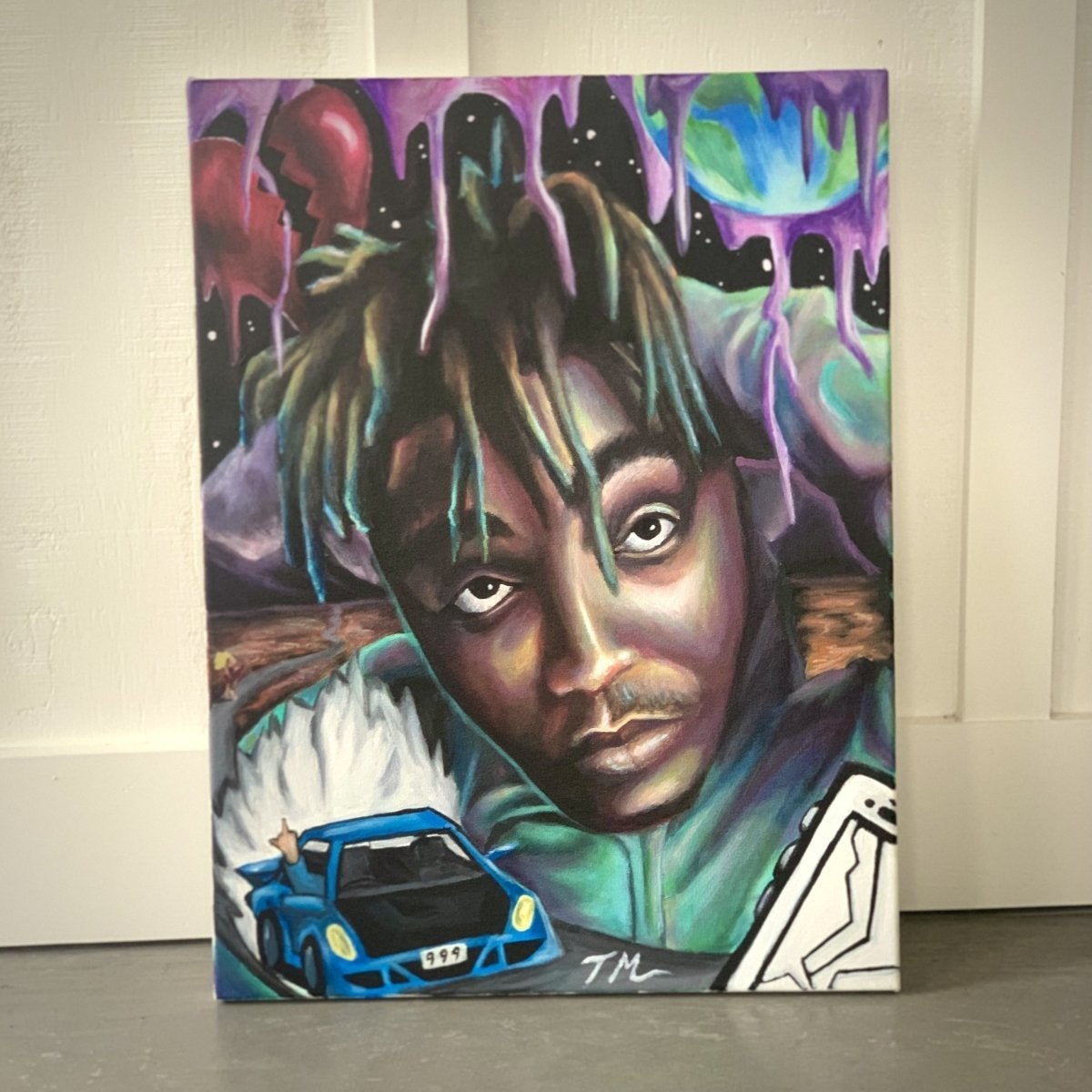 "WRLD" - Original Painting - Tommy Manning Art
