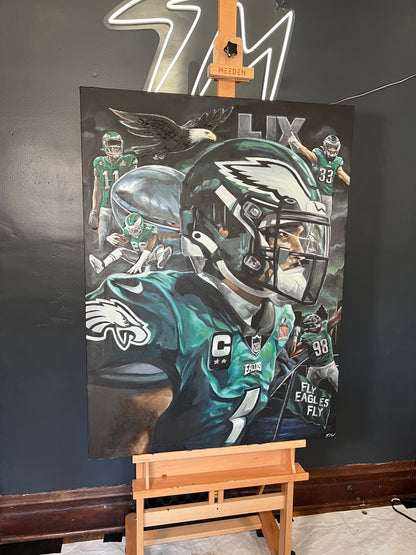 FLY EAGLES FLY - Original Painting