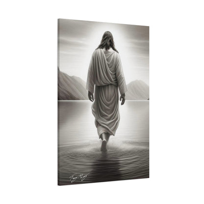 Jesus Walks On Water - Canvas
