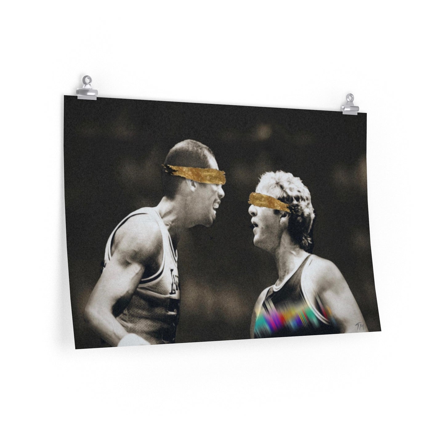 Kareem and Bird (Heart Of The Games) - Poster Print