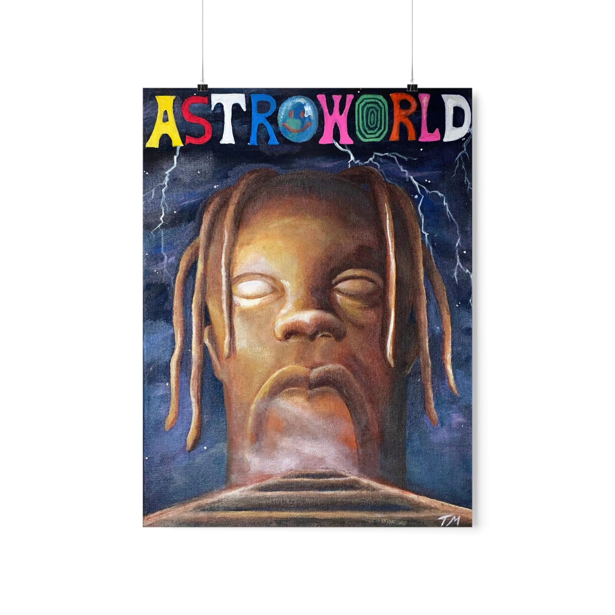 Outlets Travis Scott Astroworld Lithograph Poster