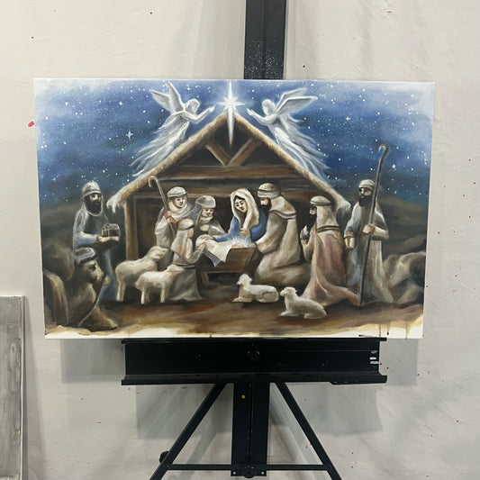 First Christmas - Original Painting - 30x20