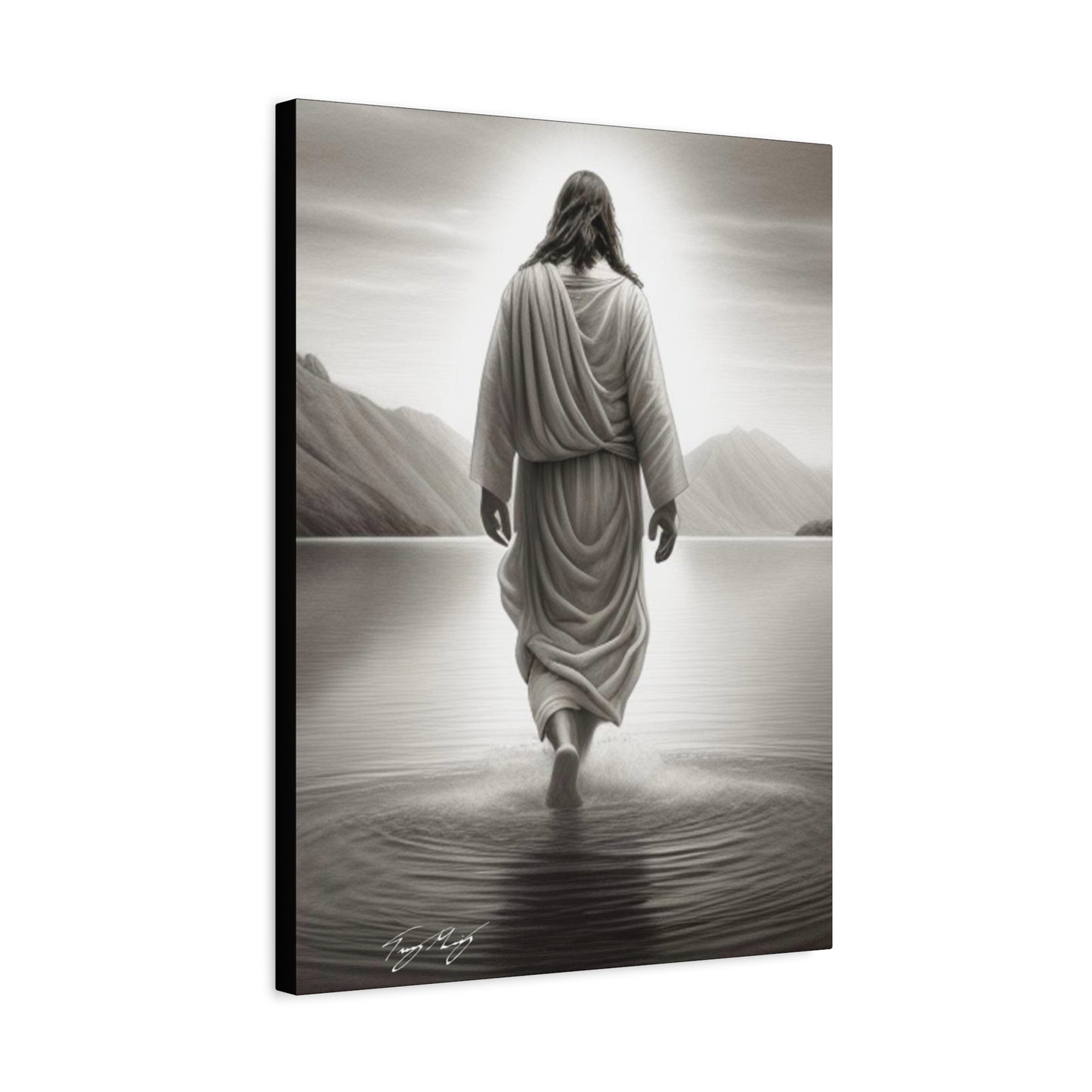Jesus Walks On Water - Canvas