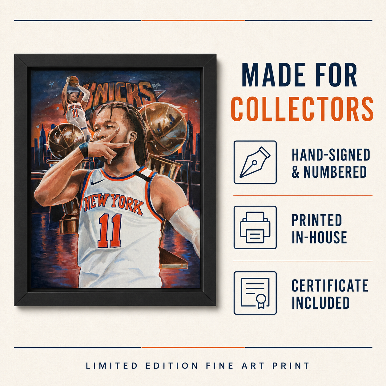 Jalen Brunson Limited Edition Poster Print