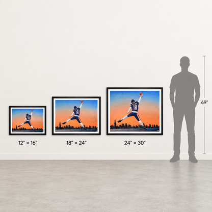 Caleb Williams "Jumpman" Limited Edition Poster Print