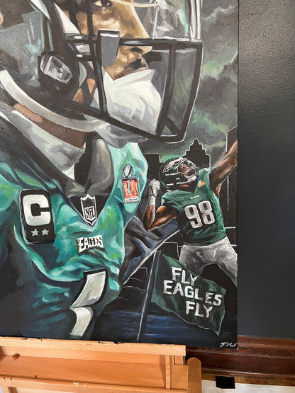 FLY EAGLES FLY - Original Painting