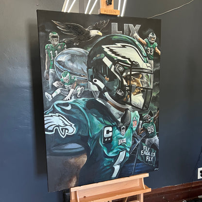 FLY EAGLES FLY - Original Painting
