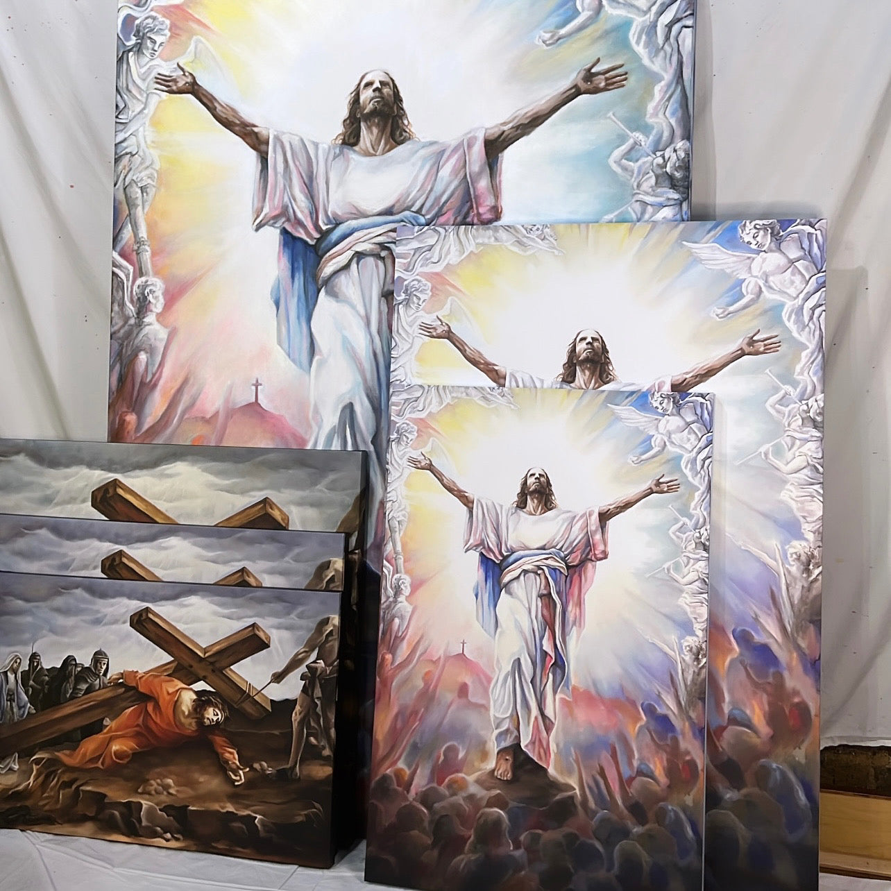 Jesus Is King - Hand-Embellished Canvas