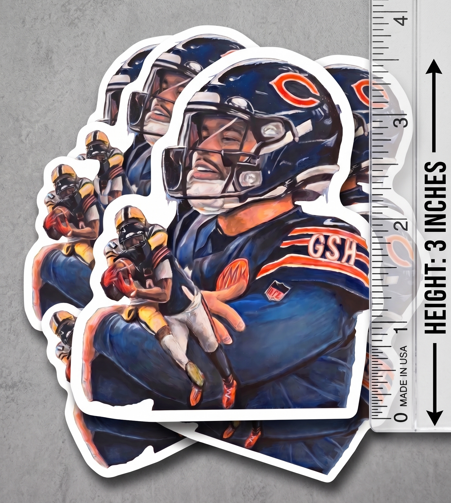 Caleb "Iceman" Williams Original Art Vinyl Sticker