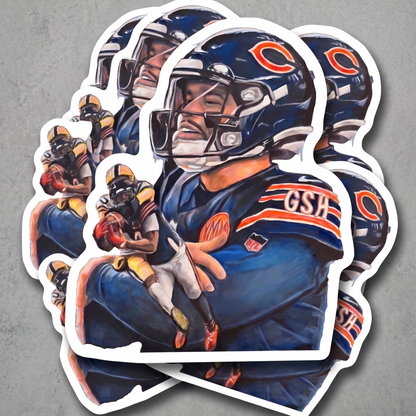 Caleb "Iceman" Williams Original Art Vinyl Sticker