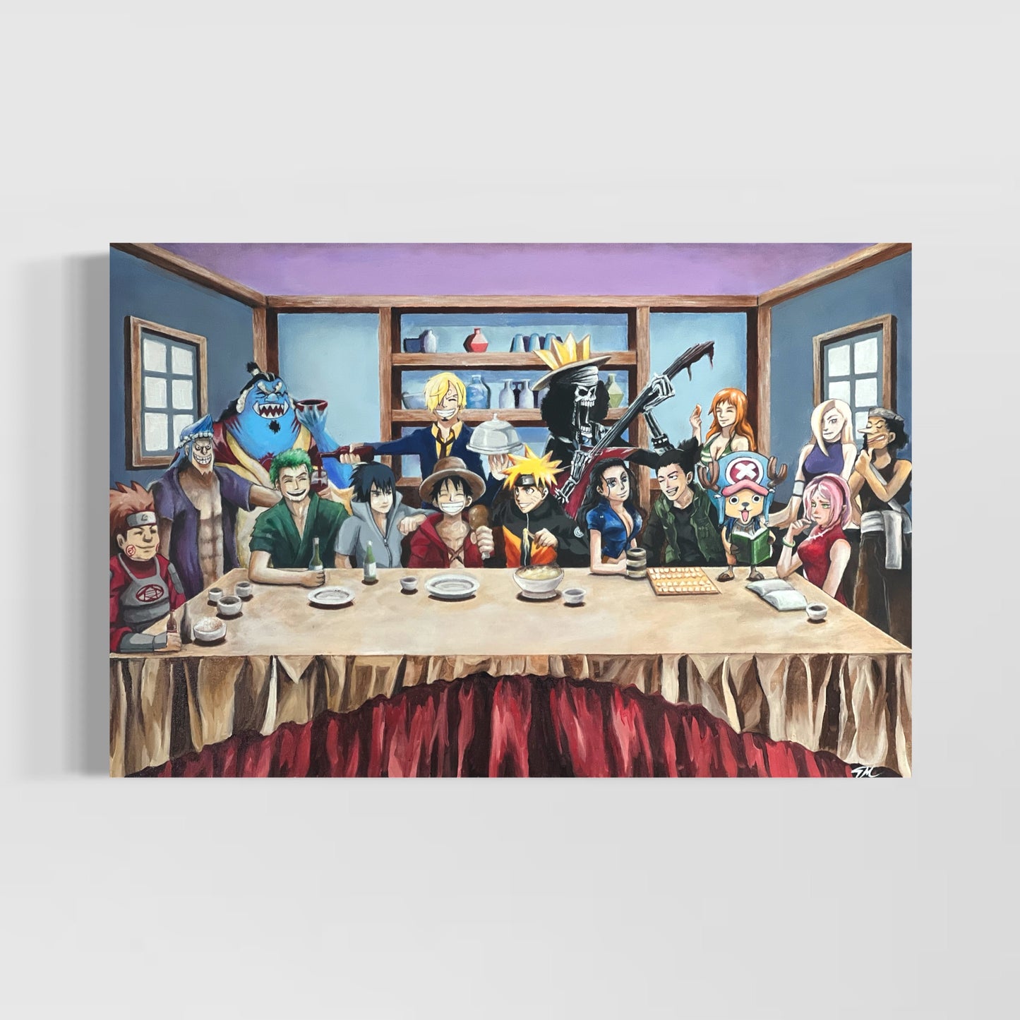 One Piece X Naruto - Canvas Print