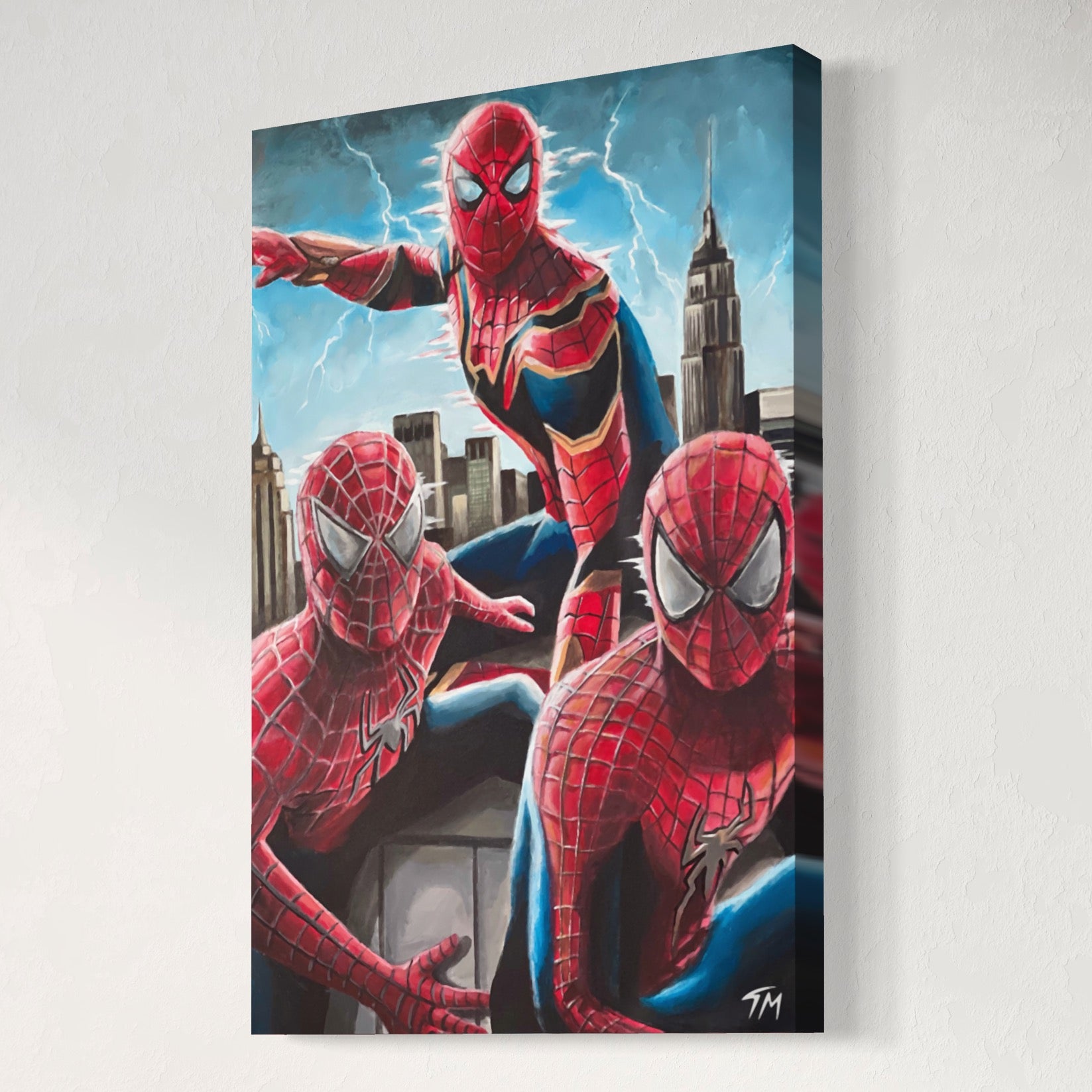 Spiderman canvas store art