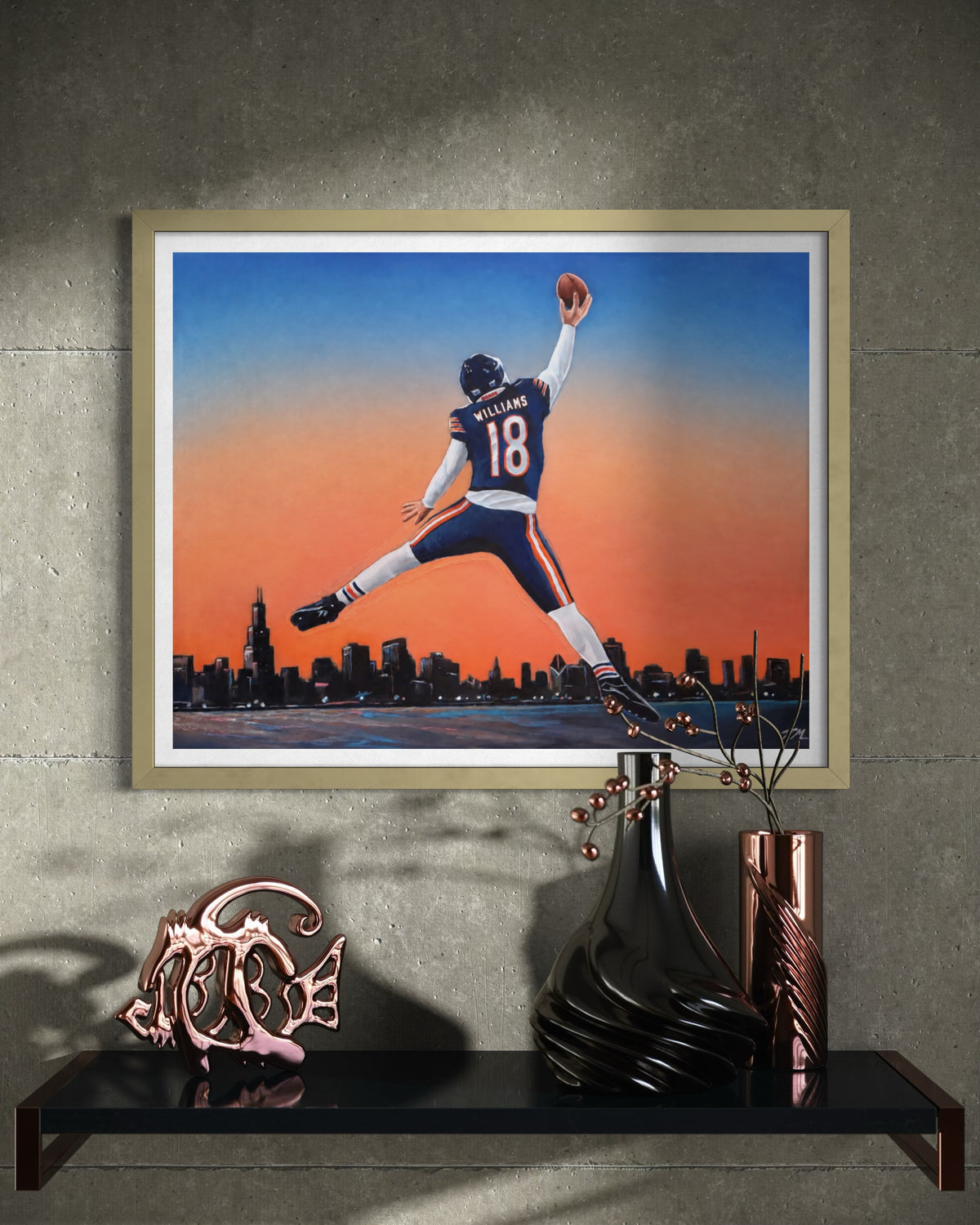 Caleb Williams "Jumpman" Limited Edition Poster Print