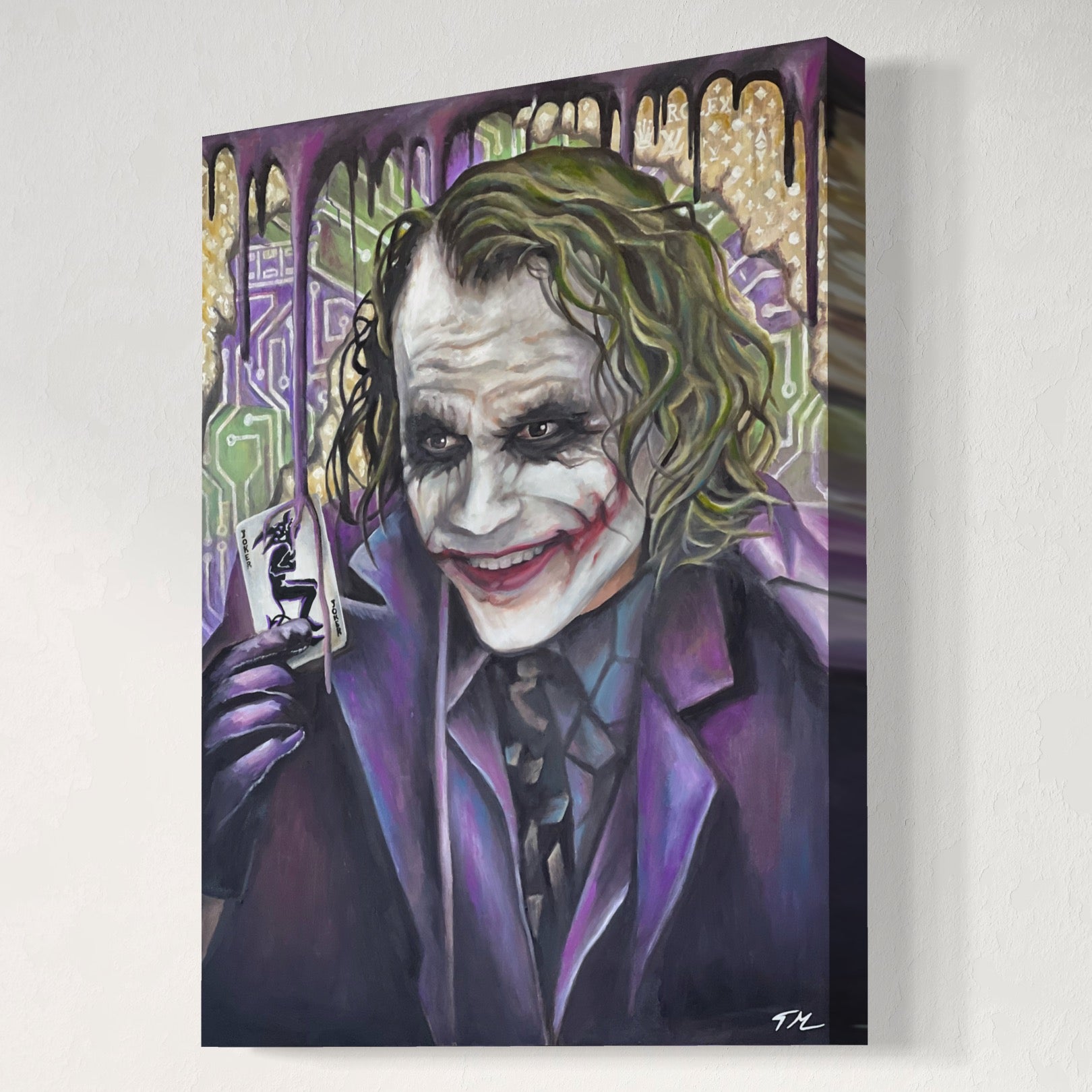 JOKER CARD - Canvas – Tommy Manning Art