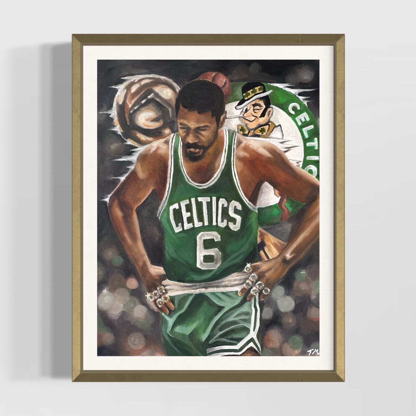 BILL RUSSELL - Signed Print