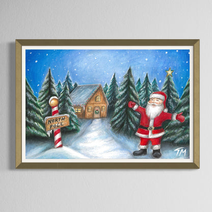 North Pole - Framed Print