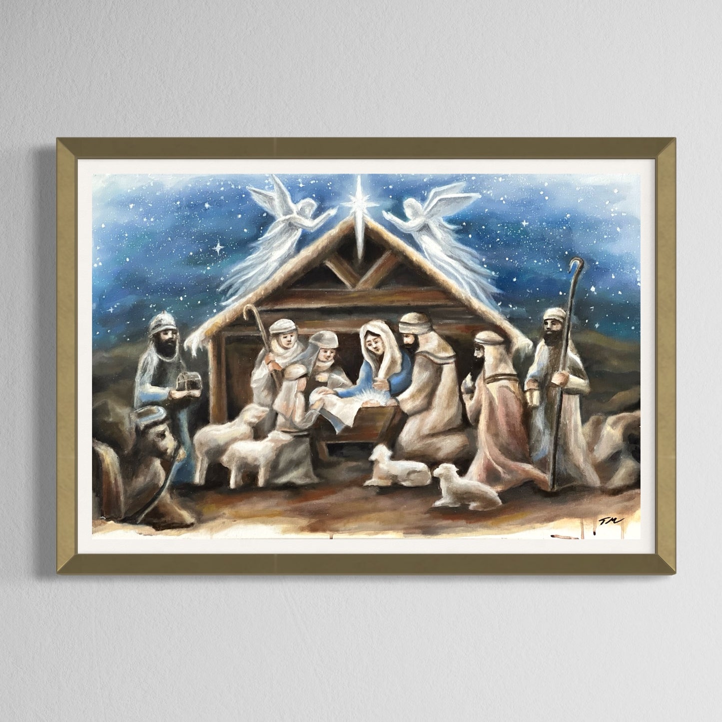 First Christmas - Framed Print