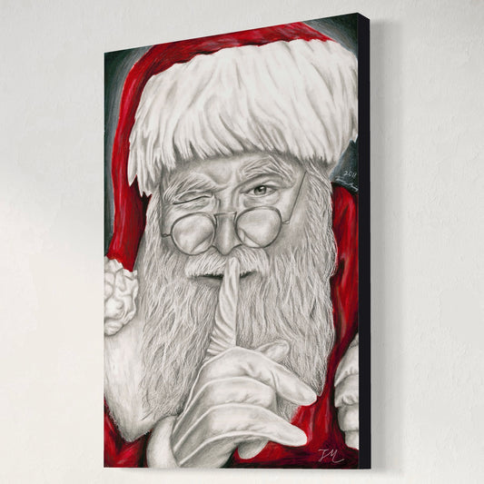 Santa's Secret - Canvas