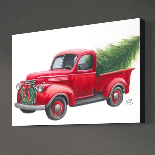 Christmas Truck - Canvas