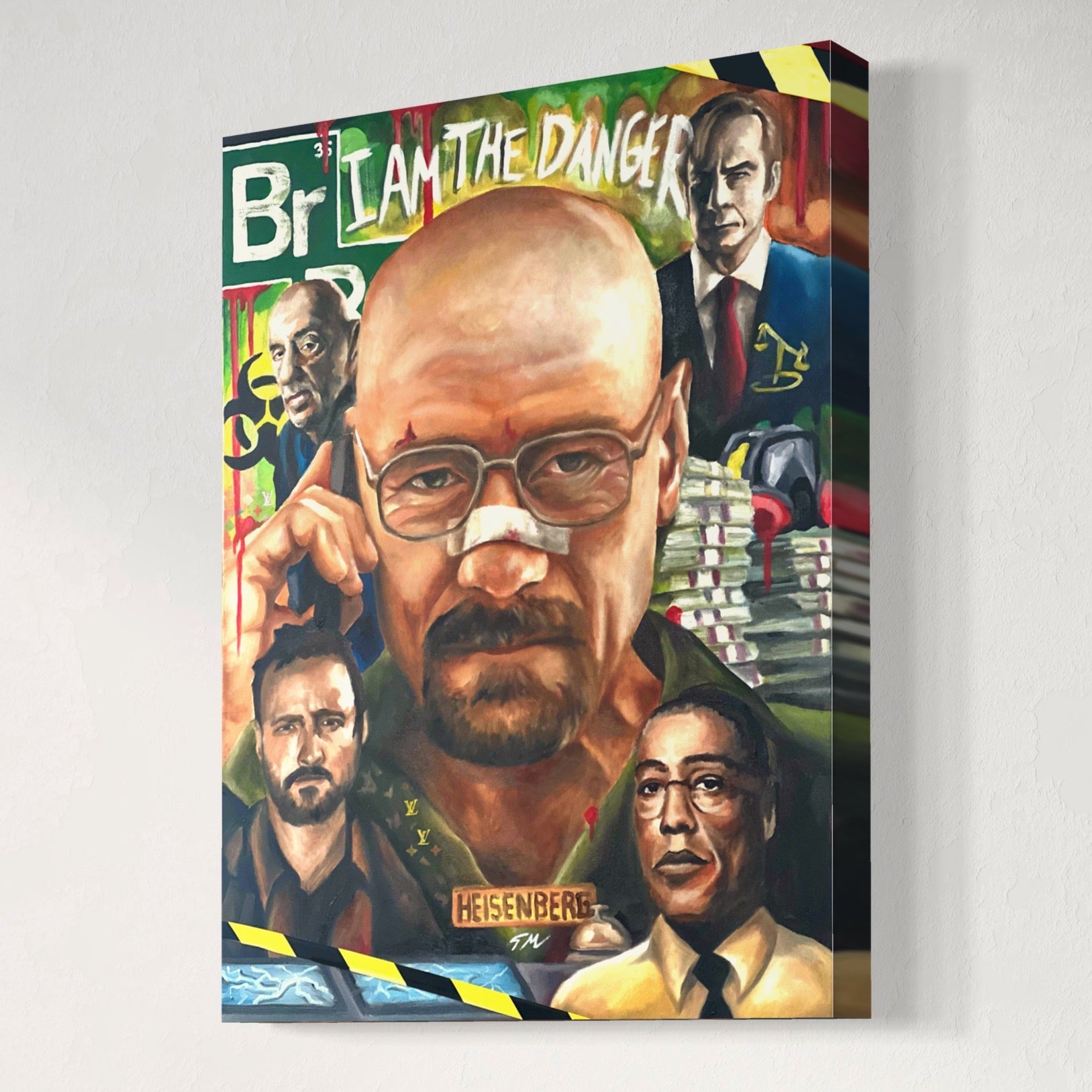 Bryan Cranston Breaking Bad Canvas Wall Art Prints – Tommy Manning Art