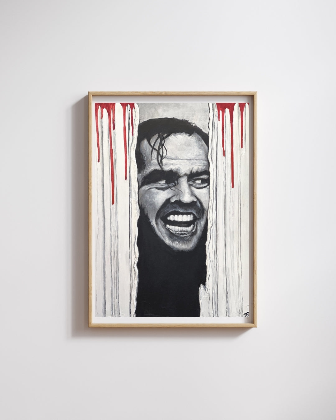 Here's Johnny – The Shining Poster Print | Hand-Painted Art by
