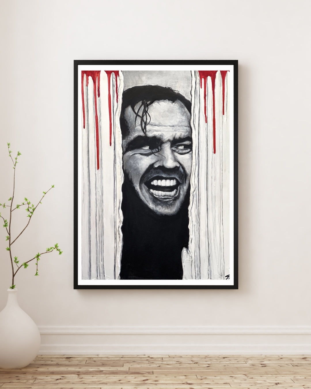 Here's Johnny – The Shining Poster Print | Hand-Painted Art by