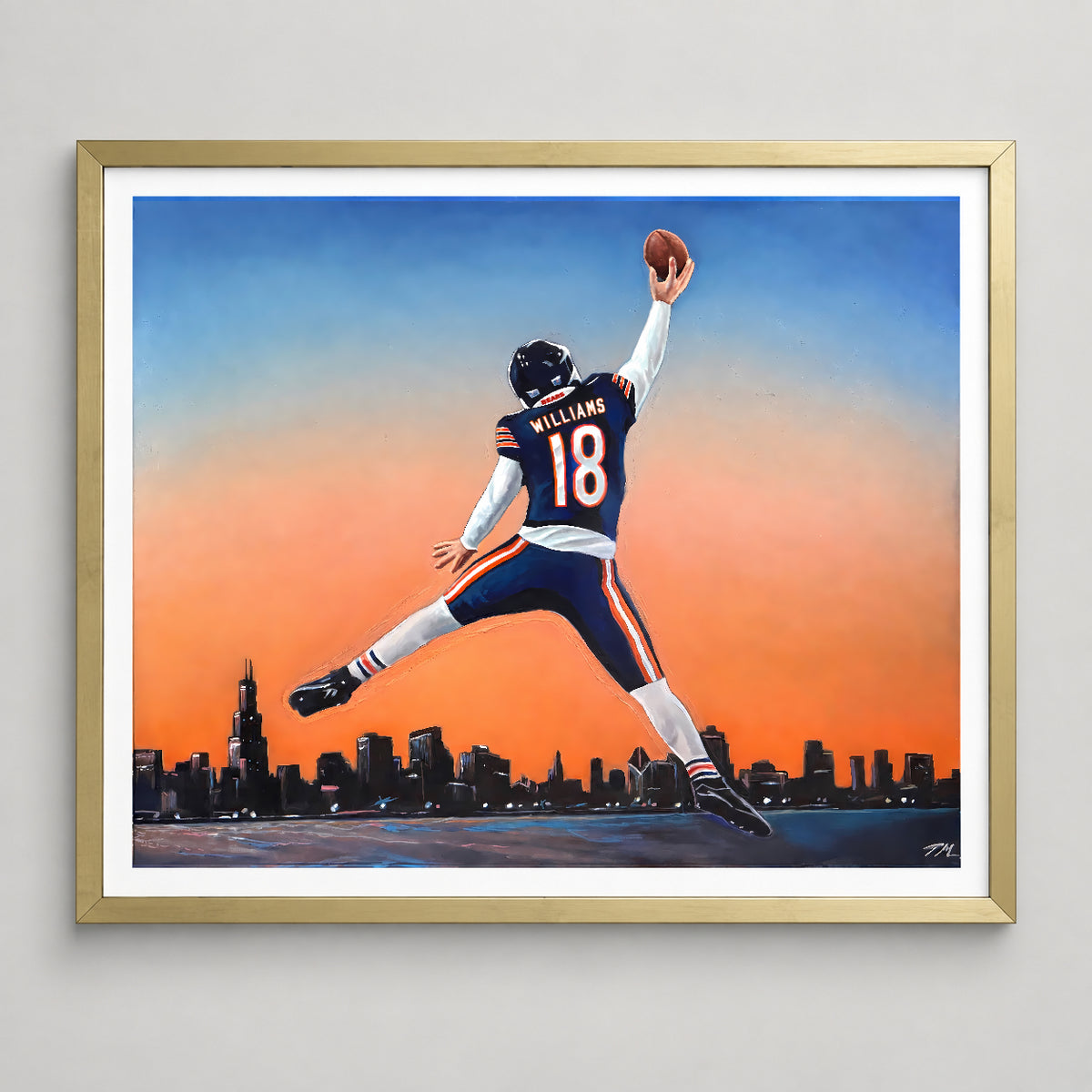 Caleb Williams "Jumpman" Limited Edition Poster Print