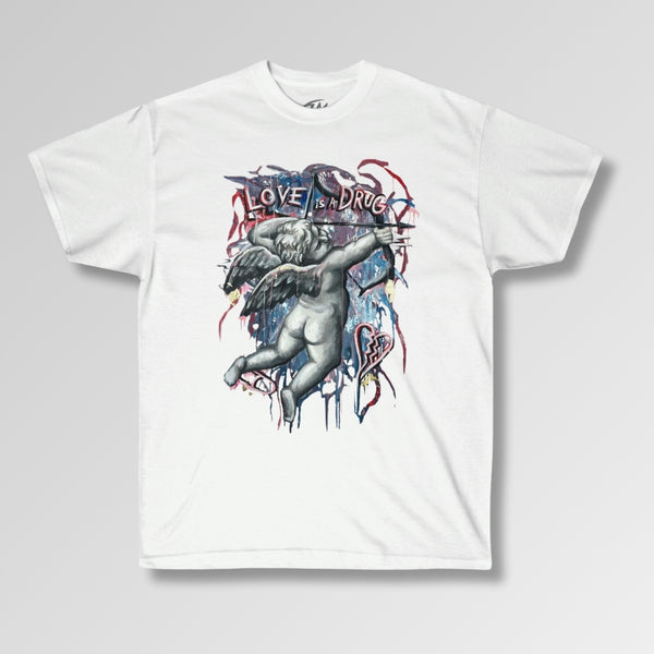 Love Is A Drug T-Shirt – Tommy Manning Art