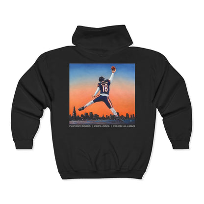 Caleb Williams "Jumpman" Artwork Zip-up Hoodie