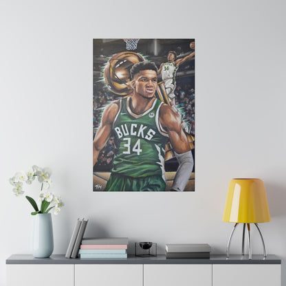 GIANNIS - Canvas - Tommy Manning Art