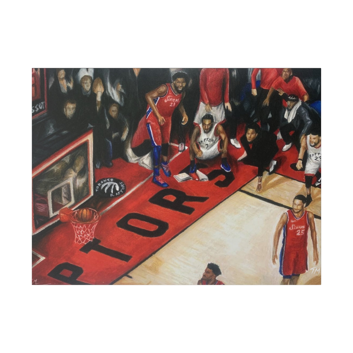 Kawhi Game Winner - Canvas - Tommy Manning Art