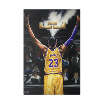 LEBRON CHALK - Canvas - Tommy Manning Art