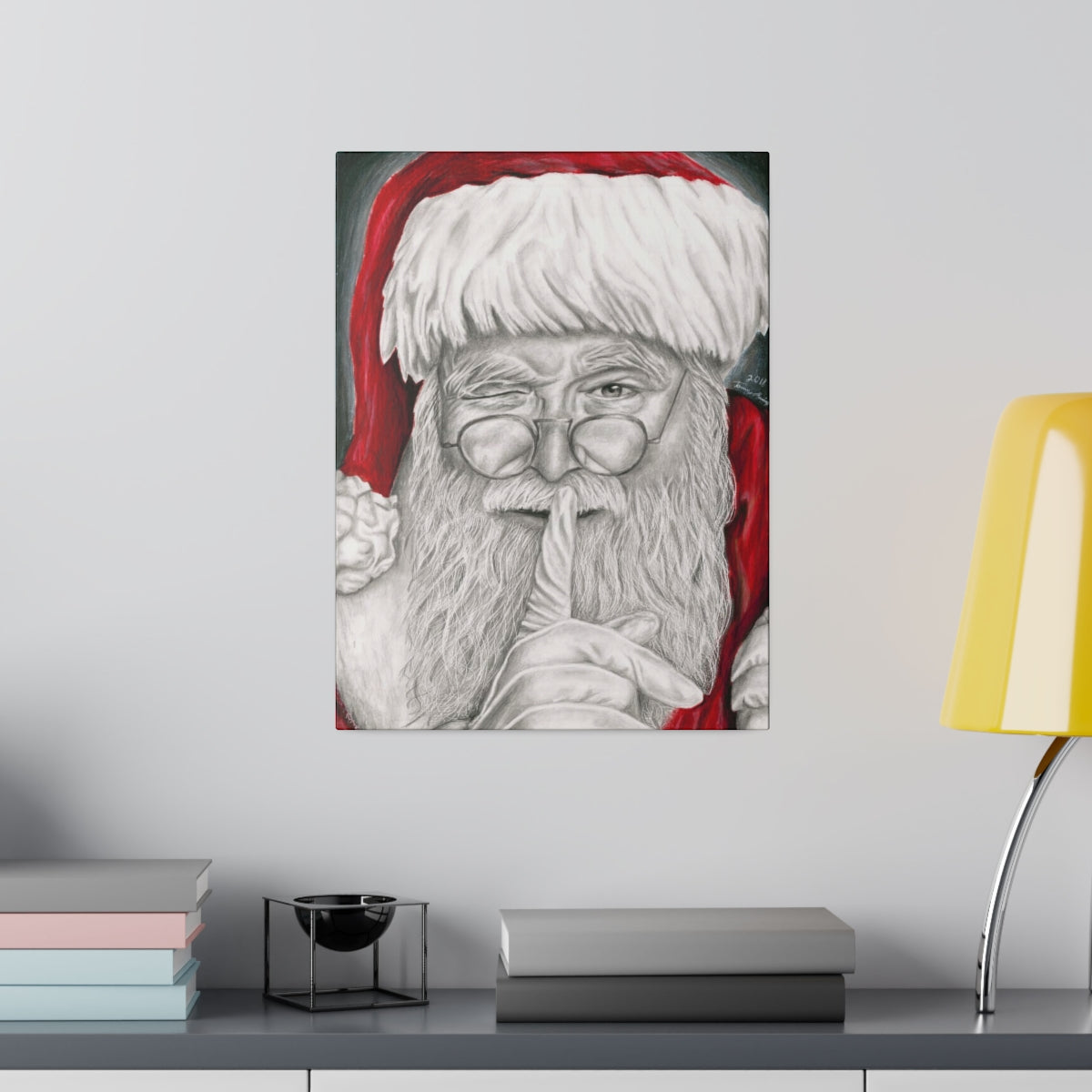 Santa 2018 - Canvas - Tommy Manning Art