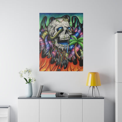 Ego Death (Skull) - Canvas - Tommy Manning Art