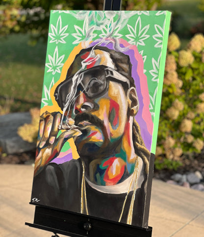 "Snoop Dogg" - Original Painting - 30x20 - Tommy Manning Art