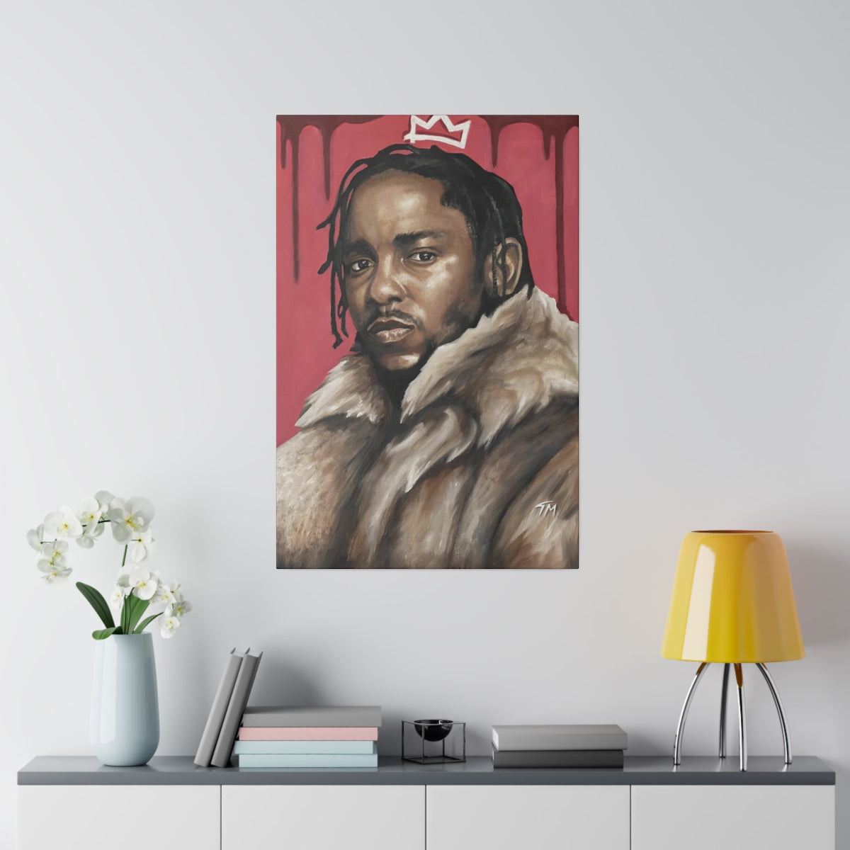 KING KENDRICK (RED) - Canvas - Tommy Manning Art
