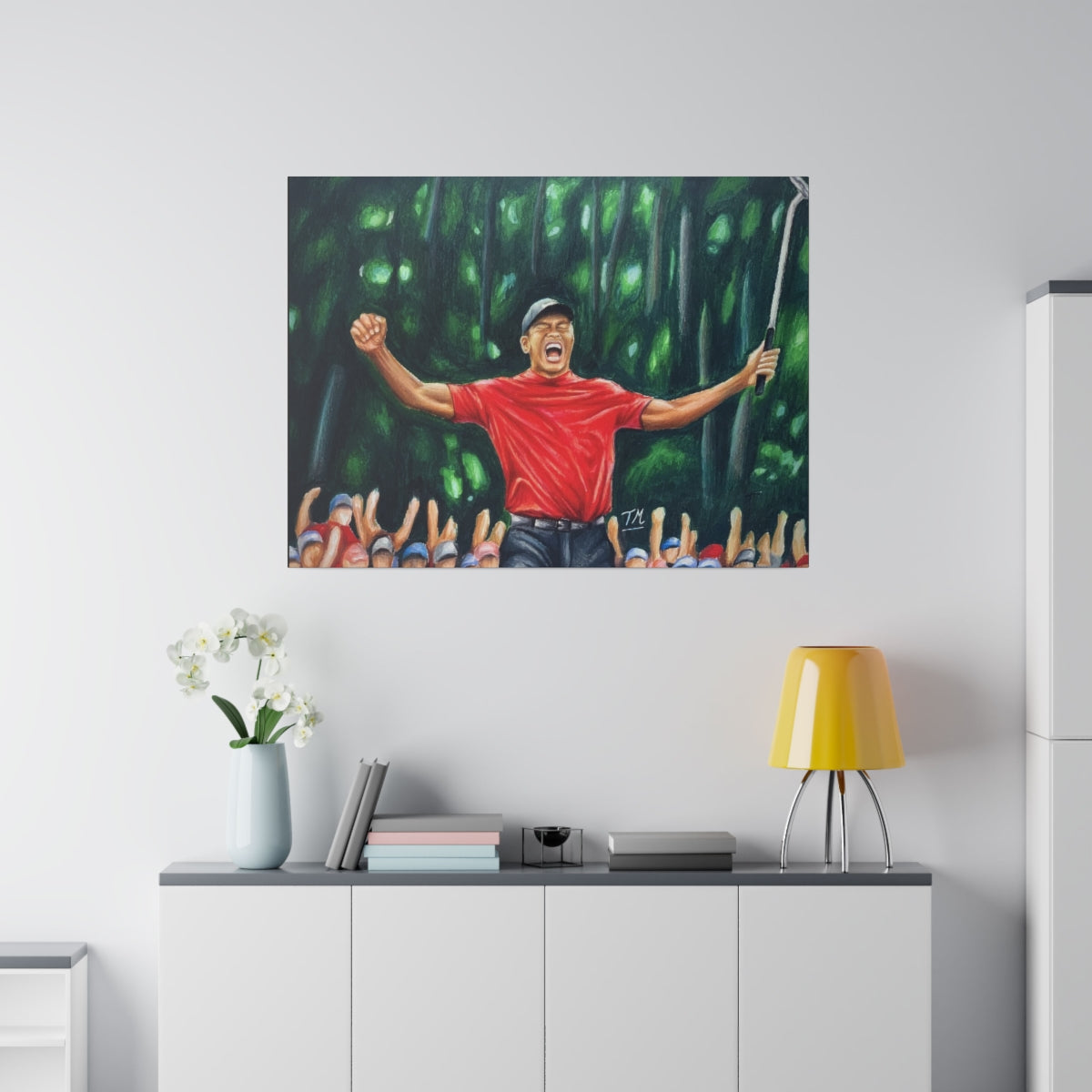Tiger Woods 2 - Canvas - Tommy Manning Art