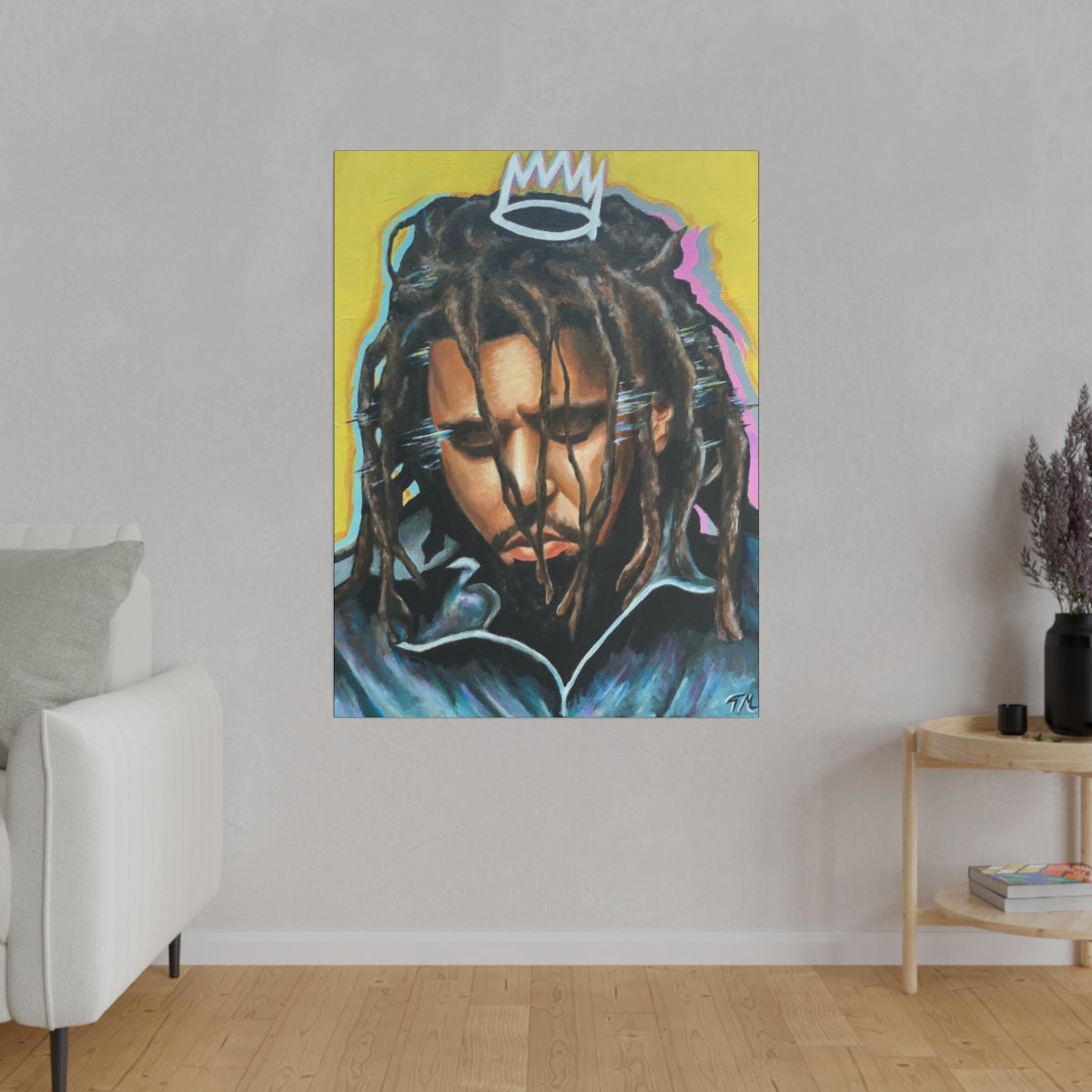 2024 Hand painted j cole canvas