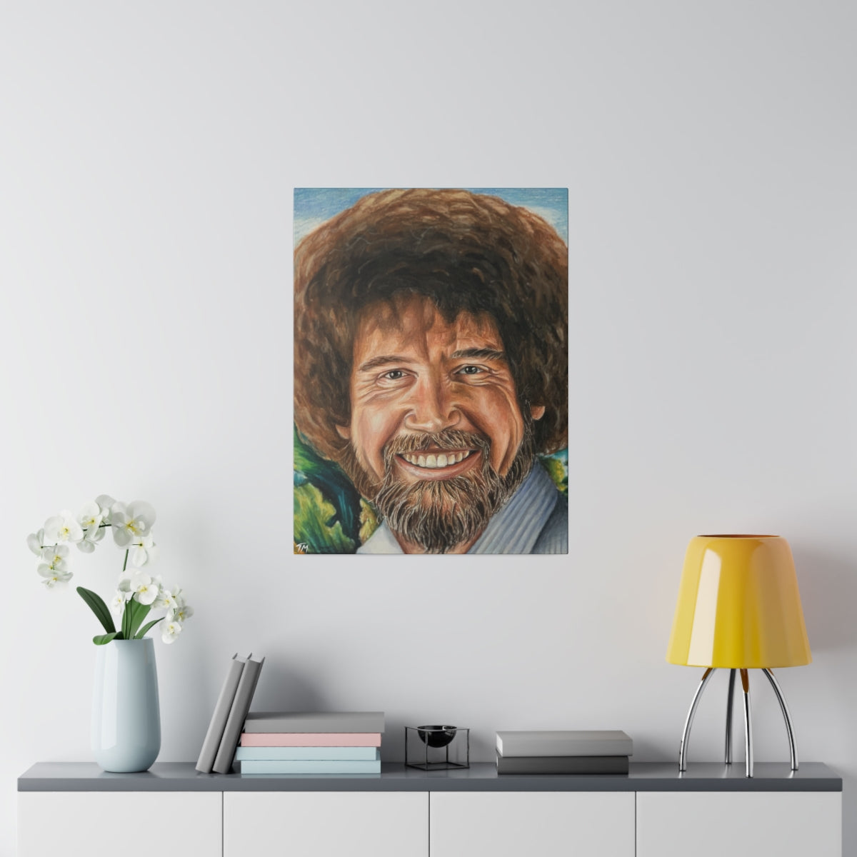 Bob Ross - Canvas - Tommy Manning Art