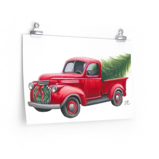 Christmas Truck - Fine Art Print - Tommy Manning Art