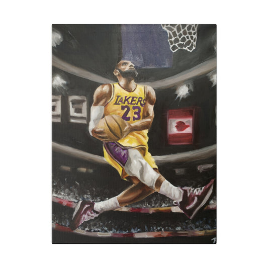 Lebron Dunk - Canvas - Tommy Manning Art