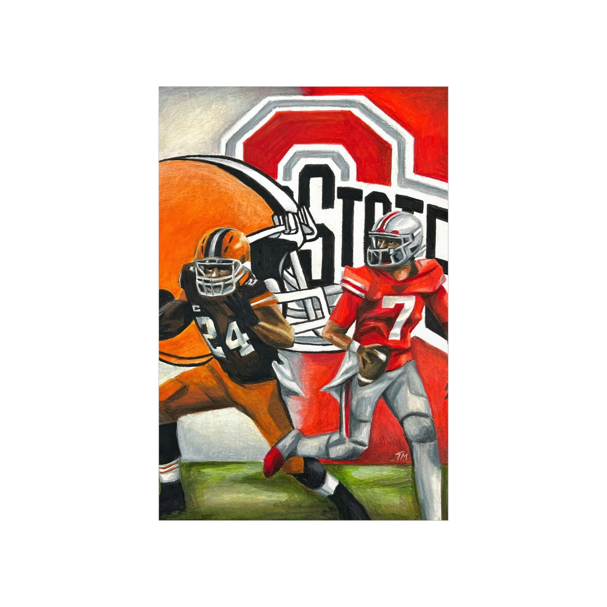Ohio State/Browns - Print - Tommy Manning Art