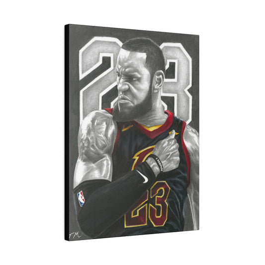 CAVS LEBRON - Canvas - Tommy Manning Art