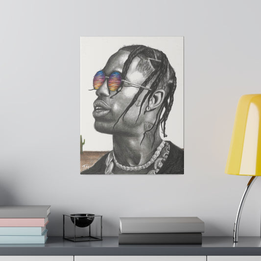 Travis Scott - Canvas - Tommy Manning Art