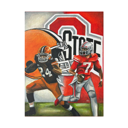 Ohio State/Browns - Canvas - Tommy Manning Art