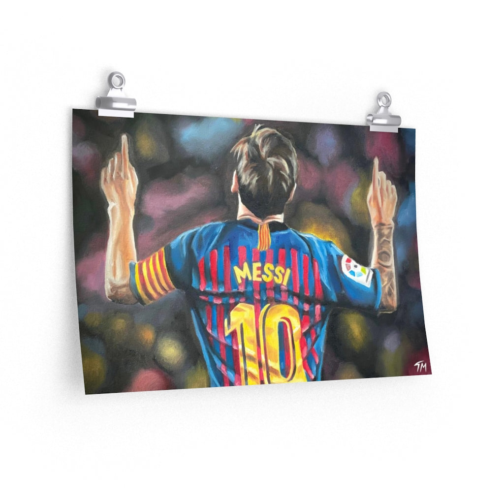 Messi - Fine Art Print - Tommy Manning Art