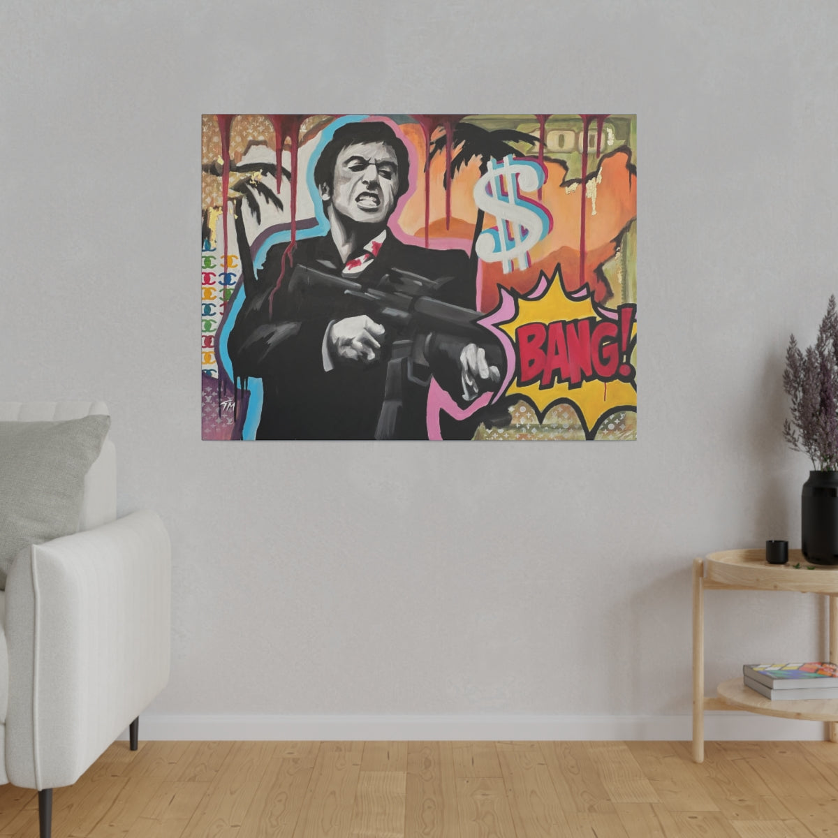 Scarface - Canvas - Tommy Manning Art